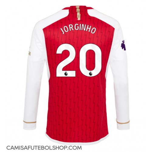 Camisa de time de futebol Arsenal Jorginho Frello #20 Replicas 1º Equipamento 2023-24 Manga Comprida